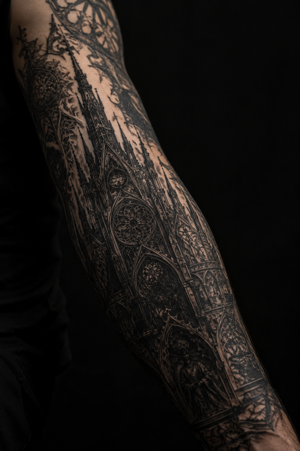 Gothic sleeve tattoo